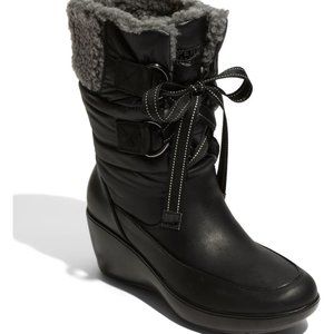 Sperry Snug Harbor Black Winter Boot Heeled Calf-length 8